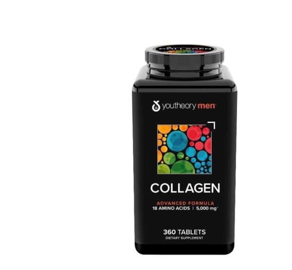 Youtheory Men’s Collagen with Vitamin C, Biotin & Fo-Ti – 5,000mg