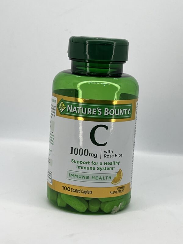 Nature’s Bounty Vitamin C with Rose Hips – Immune Support – 1000mg – 100 Caplets