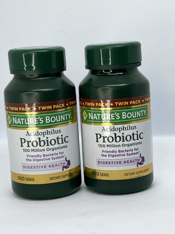 Nature’s Bounty Acidophilus Probiotic – 100 Million Organisms – 100 Tablets - Image 2