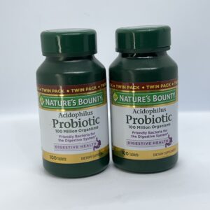 Nature’s Bounty Acidophilus Probiotic – 100 Million Organisms – 100 Tablets