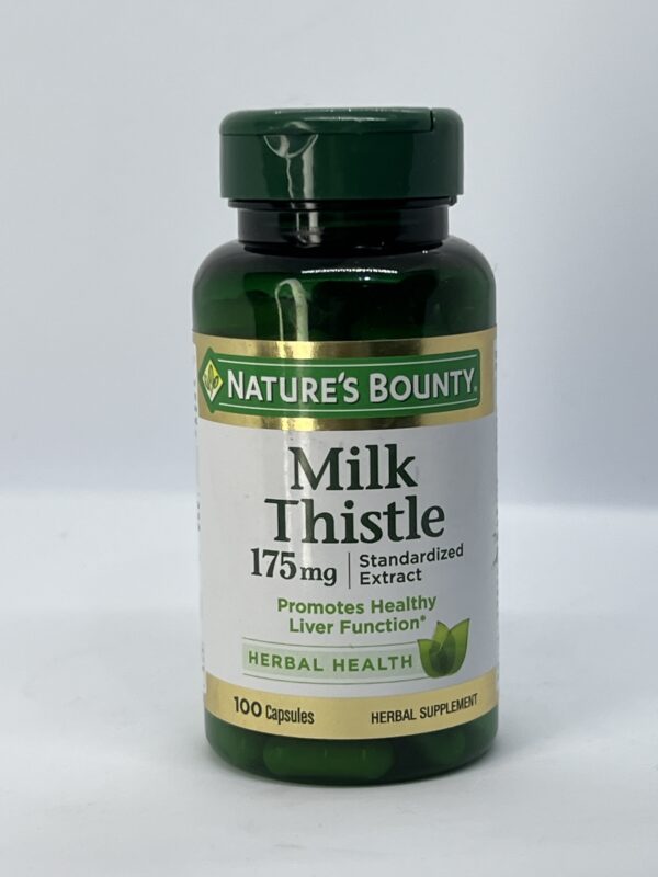 Nature’s Bounty Milk Thistle – 175mg Standardized Extract – 100 Capsules