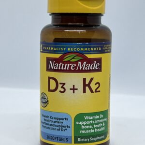 Nature Made Vitamin D3 + K2 – 90 Softgels