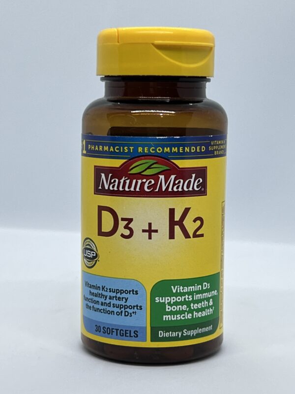 Nature Made Vitamin D3 + K2 – 90 Softgels