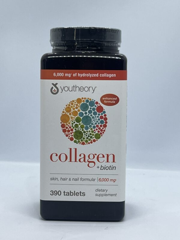 Youtheory Collagen with Biotin 6000mg – 390 Tablets