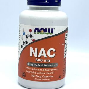 NOW Foods NAC 600mg with Selenium & Molybdenum – 100 Capsules