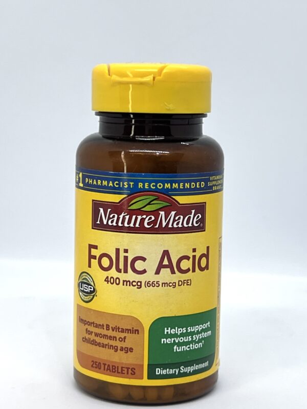 Nature Made Folic Acid 400mcg – 250 Tablets