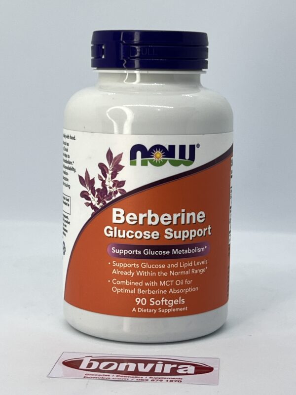 Now food Berberine Glucose support 90softgel